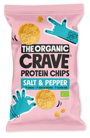 The Organic Crave Økologiske Protein Chip, Helse & Madvarer, Snacks, Chips & Kiks