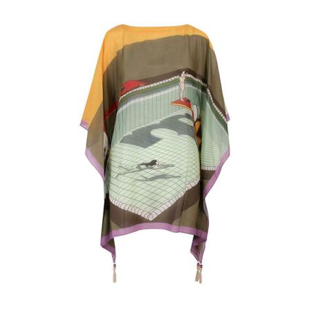 Tory Burch, Caftan Niebieski, Kobieta, Rozmiar: M