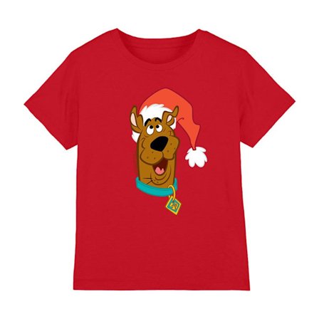 Scooby Doo Barn/Barn Santa Hatt T-Shirt 5-6 År Röd