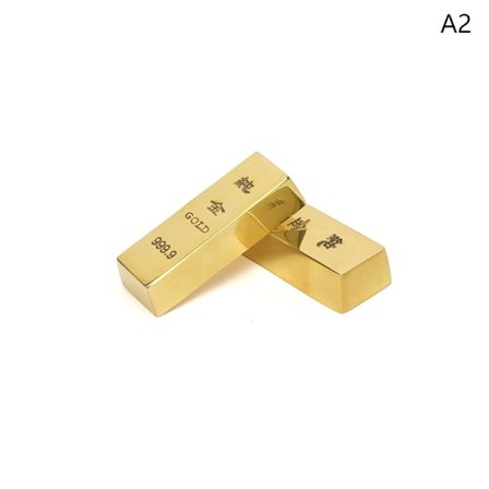 Ren kobberimitasjon av gullbarre barre bar messing solid rekvisitter gol