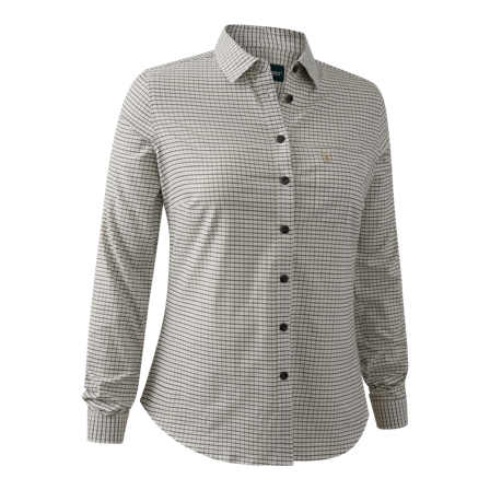 Deerhunter Lady Sara Shirt Green Check - Skjorter