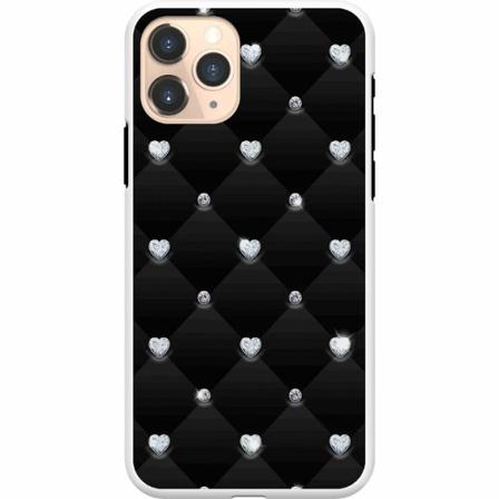 Apple Iphone 11 Pro Max Premium Skal Diamant Hjärta