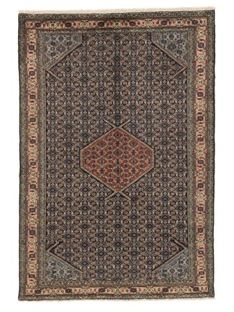 Ardebil Rug Hand Knotted 137X201 Brown/Black Persia
