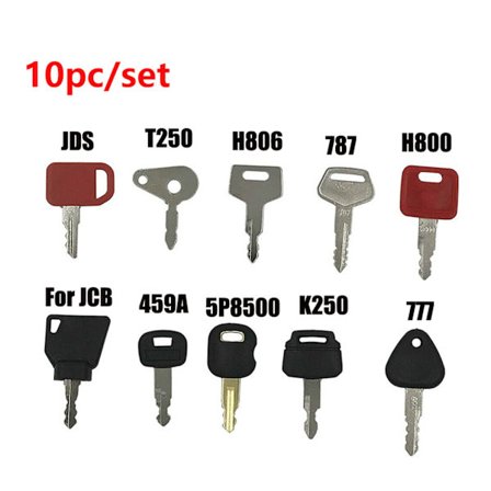 10st Master Key Tändning för John Deere Takeuchi -anläggningen