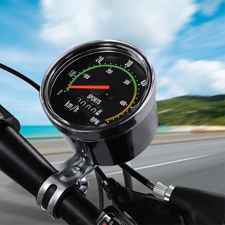 Sykkel Vanntett RPM Speedometer Analog Mekanisk Kilometerstandsmåler for Terrengsykkel og Landeveissykkel