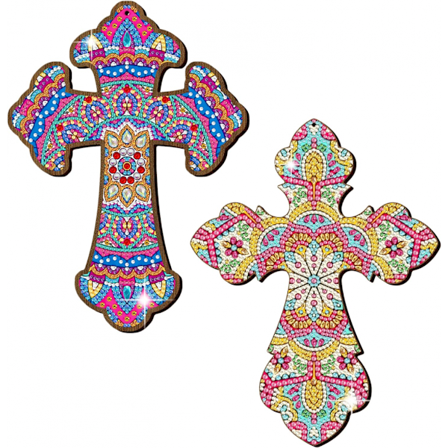 Ristiaiheinen timanttimaalaussarja, 5D ristiriipus akryylitimantit