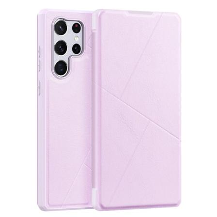 Dux Ducis Skin X Fodral Läder Samsung Galaxy S22 Ultra Rosa