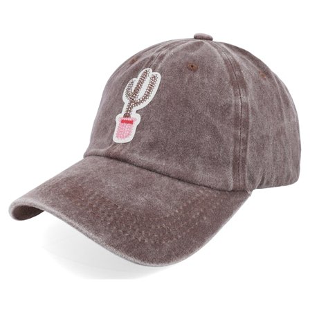 Iconic - Brown unconstructed Czapka Z Daszkiem - Cactus Brown Dad Cap @ Hatstore