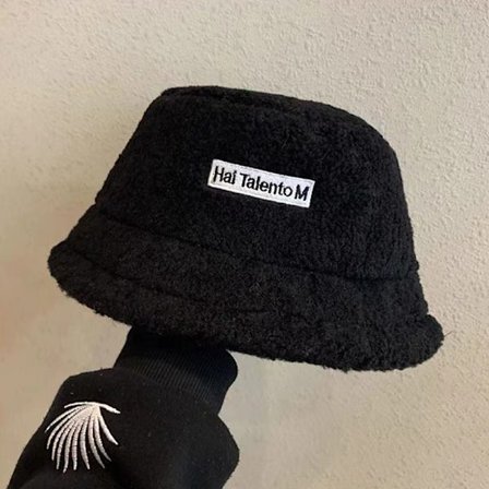 Lammeuld Bøttehat Vinter Varme Hatte Lady Flat Top Cap