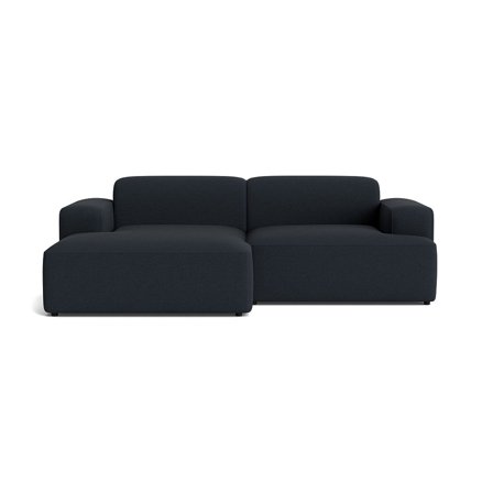 Madrid chaiselong sofa, venstrevendt - Loop Mørkeblå - 240x101x73 - Flydersofa med dybt sæde, bred chaiselong & smuk farve - Sofa, chaiselong