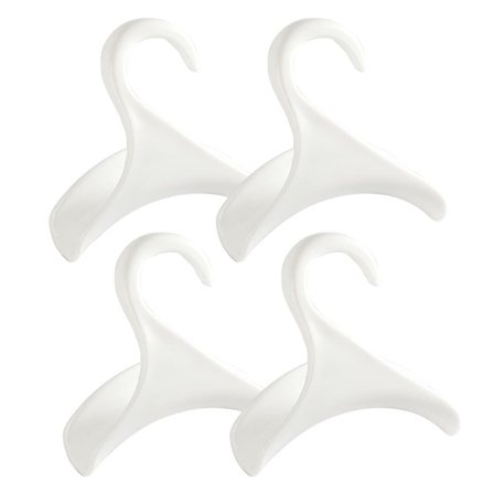 Taskeholder til garderobe - Håndtaske hængeorganisator - Over garderobestang, til opbevaring og organisering af tasker | rygsække | skoletasker (4-pak