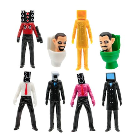 Toalett Man Övervakning Man Handgjord prydnad Snygg skrivbordshantverk Dekoration för vardagsrummet Hem