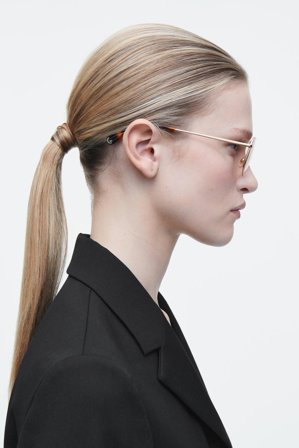 COS Women's Vista Sunglasses - Aviator in Gold-coloured