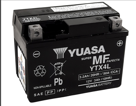 Batterie Yuasa YT-Serie AGM – Suche nach Motorrad - MBK CW 50 Booster Naked 2003-2010