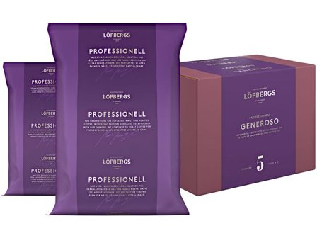 Löfbergs Kaffe Generoso maskinbrygg 500g 12/fp - Lyreco - Kök och servering - Kaffe och te - Portionsförpackat