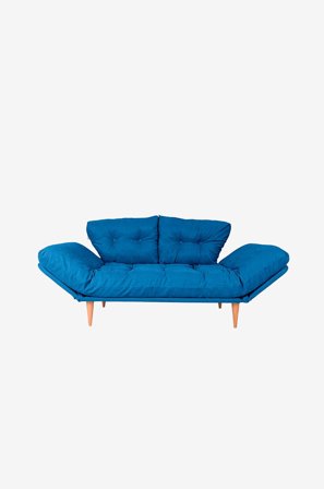 Hanah Home - Sovesofa 3-seter - Nina - Blå - Sovesofaer - Fra Homeroom