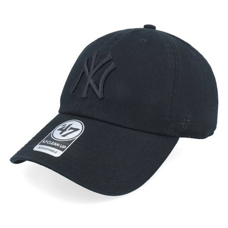 47 Brand - MLB Schwarz adjustable Cap - New York Yankees Clean Up Black Adjustable @ Hatstore