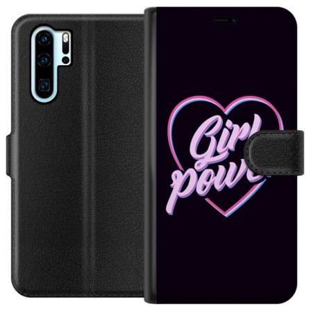 Huawei P30 Pro Lompakkokotelo Neon tyttövoima