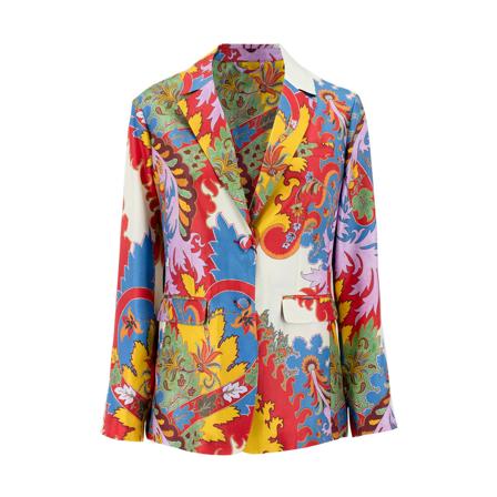 Etro Blazers röd, Dam, Dam, Storlek: XS