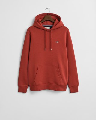 GANT - Hettegenser med liten logo til herre modern rust