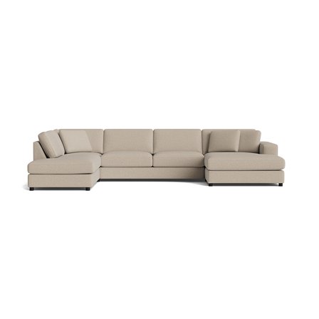 Oasis U-sofa, højrevendt - Aurora Beige - 360x213x79 - Sofa, u-sofa
