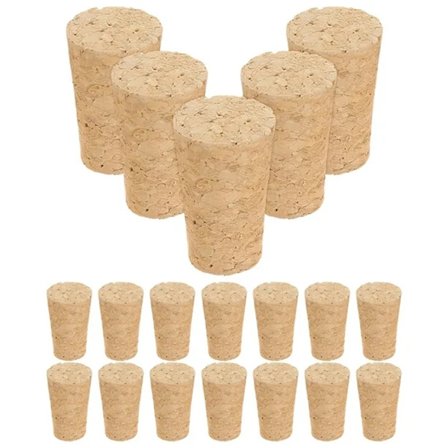 20 stk. Flaske Korkprop Erstatning Vinflaske Korkpropper Glasflaske Korkpropper Kork Flaskeprop Flaske Kork Rødvin Korkprop