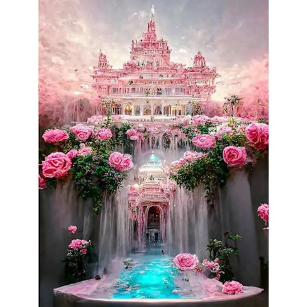 (Dream Castle) DIY Diamantmålning Kit för Vuxna, 5D Diamantmålning