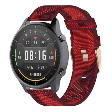 22 mm Stripe Weave Nylon Watch för Xiaomi Mi Watch Color, Garmin Vivoactive 4