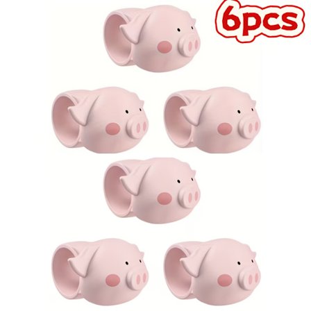 3 st/6 st Silikon Dörrstopp, Portabel Tecknad Stötsäker Dörrhandtagskudde, Tyst Nej, Borr Väggskydd, Lämplig för Sovrum och Hem D.....