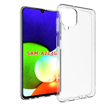 Samsung A22 4g Stötdämpande Silikon Skal Simple Transparent