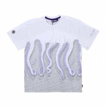 Octopus, T-Shirts Wit, Heren, Maat:XL