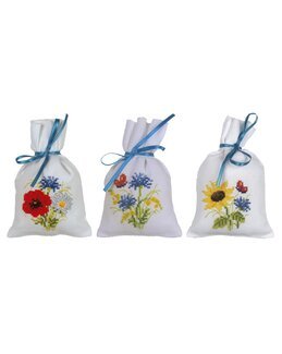 Broderikit Ängsblommor 3-pack
