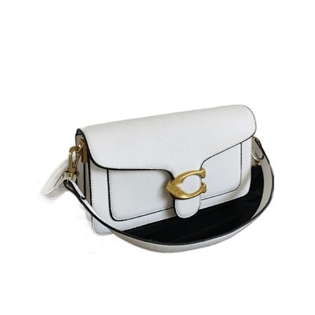 Ny Caviar Leather Mini Square Crossbody Veske Dame Mote Topp Håndtak Skulderveske Hvit