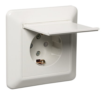 ELKO Stikkontakt m/lokk R1014 PT PH