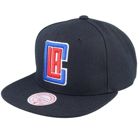 Mitchell & Ness - Los Angeles Clippers Core Basic Black Snapback Snapback Black Cap - NBA @ Hatstore