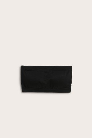 Kappahl | Seamless bandeau-bh Svart XL | Svart