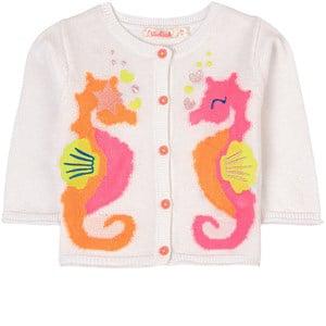 Billieblush White Seahorse Graphic Cardigan 18 Months - Jumpers and knitwear - 18 months - White