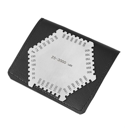 Høy presisjon våtfilmkam i rustfritt stål 25-3000um tykkelsesmåler
