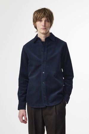 NN07 Colby 50002 Shirt male Blue Organic Cotton