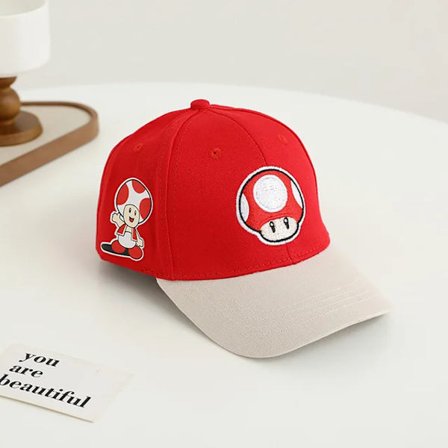 Doitbest 2024 Barn Baseball Cap Sommar Hip Hop Mario Tecknad Höst Barn Sol Hattar Pojkar Flickor Kepsar Snapback Gorras Peaked Hat