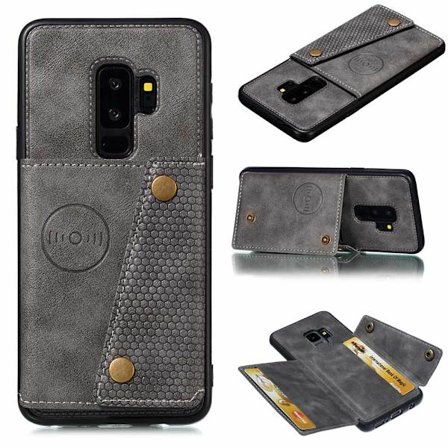 Samsung Galaxy S9 - Robust Stöttåligt Skal med Kortfack