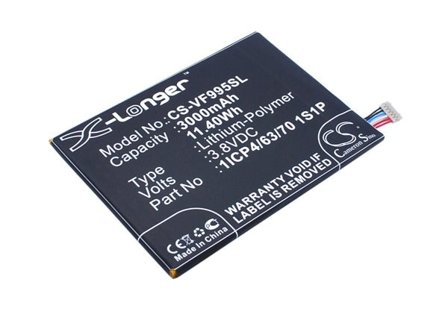 Batteri for SmartPhone, Mobil for Vodafone Smart ultra 6, V995, V995N og andre.