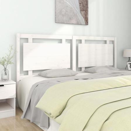Vidaxl Sänggavel Vit 185,5x4x100 Cm Massiv Furu Vit
