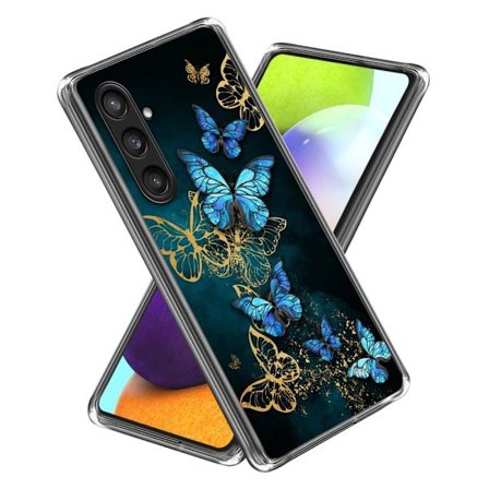 Deco Samsung Galaxy S24 skal - Blå Fjärilskluster