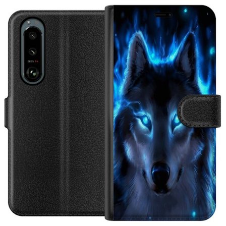 Kompatibel Tegnebogsetui til Sony Sony Xperia 5 III Ulv