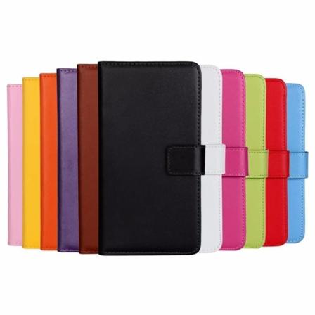 SKALO OnePlus 9 Pro Lompakkokotelo Aitoa nahkaa - Valitse v ri Black