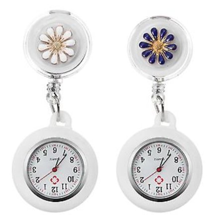 2 st Klockor Kvinnor Examen Lapel Klocka Sjuksköterska Klocka Läkare Klämma Klocka Hängande Klämma Klocka