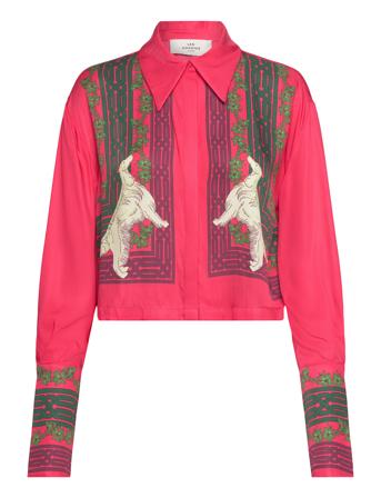 Scarf Shirt Langermet Skjorte Rosa Les Coyotes De Paris*Betinget Tilbud