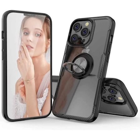 iPhone 11 Pro:n käytännöllinen iskunkestävä suojus sormustelineellä V4