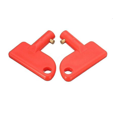 Reserve nøgle til batterifri koblingsswitch Strømafbryder Afbryder Bil Varevogn Både. (rød)(2 stk)